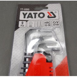 ZESTAW KLUCZY IMBUSOWYCH 1.5-10MM 9SZT YATO