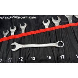 ZESTAW KLUCZY PŁASKO-OCZKOWYCH /6-22MM/ 12 ELEMENTÓW