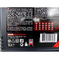 OLEJ PRZEKŁADNIOWY AUTOMATYCZNEJ SKRZYNI POWERSHIFT (6 BIEGÓW) MOTUL DCTF - 1L
